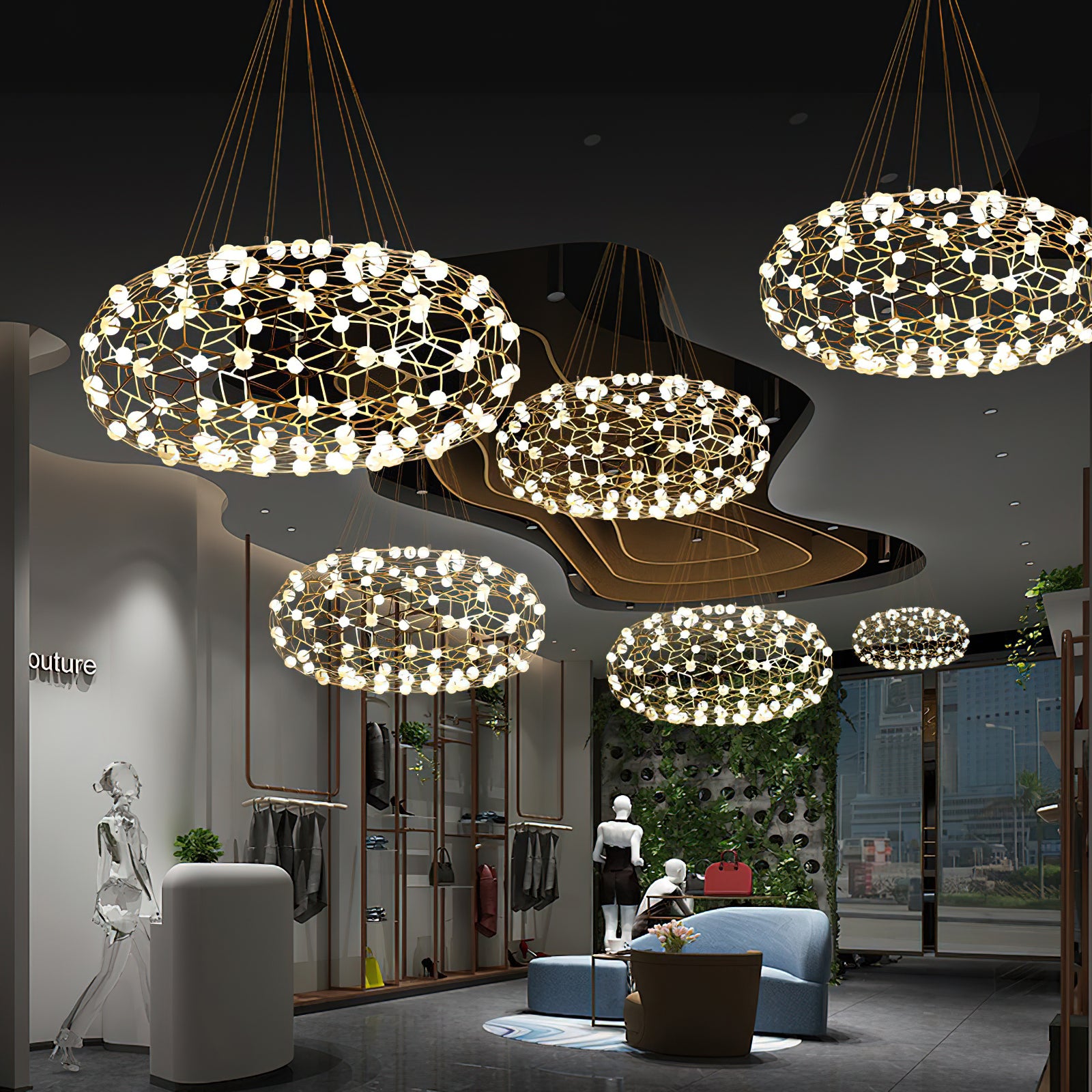 Exquisite Bird's Nest Chandelier - Elegant Crystal Ceiling Light Fixture for Dining Room, Bedroom & Living Room Decor | Perfect for Modern Home, Wedding & Luxury Interior Design
