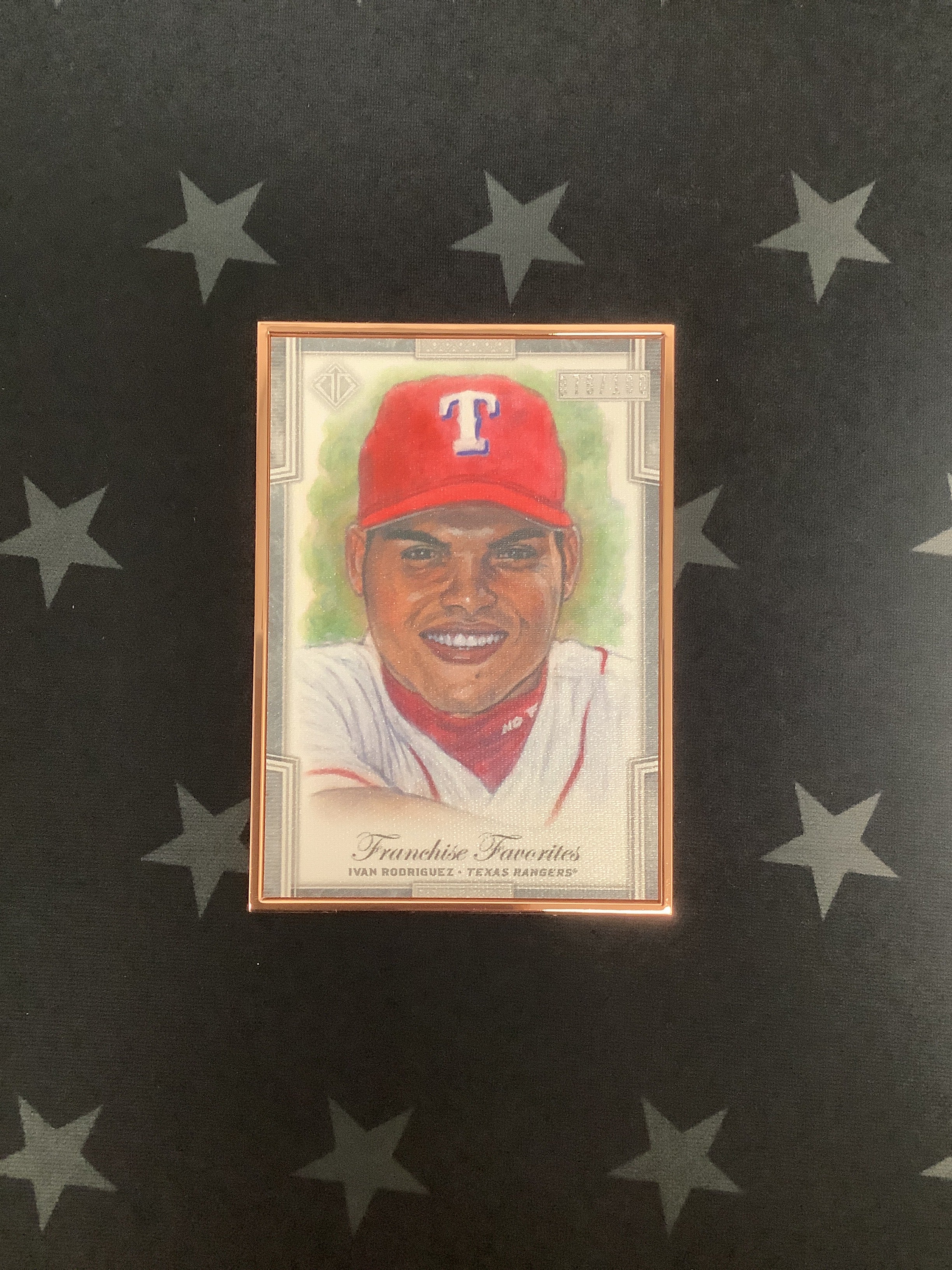 2019 Topps Transcendent Ivan Rodriguez #FFR IR Franchise Favorites 76/100 - Rare Baseball Trading Card for Collectors & Fans - Perfect for Display, Investment & Memorabilia Collections