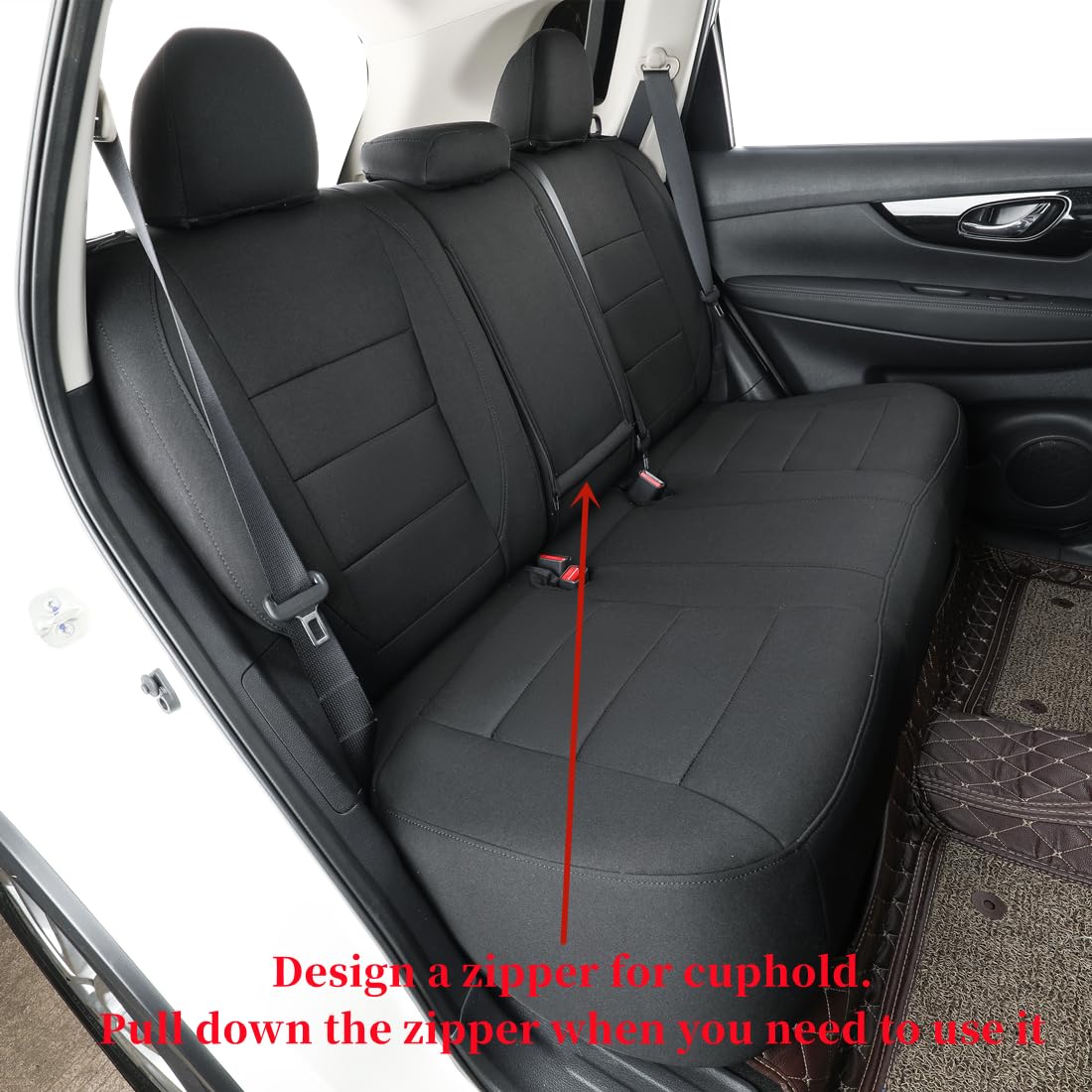 2020-2025 Nissan Sentra Seat Covers - Custom Fit for S/SV/SR/Midnight Edition | Full Coverage Airbag-Compatible Polyester Seat Protectors (Black Full Set) | Perfect for Daily Commuting & Road Trips