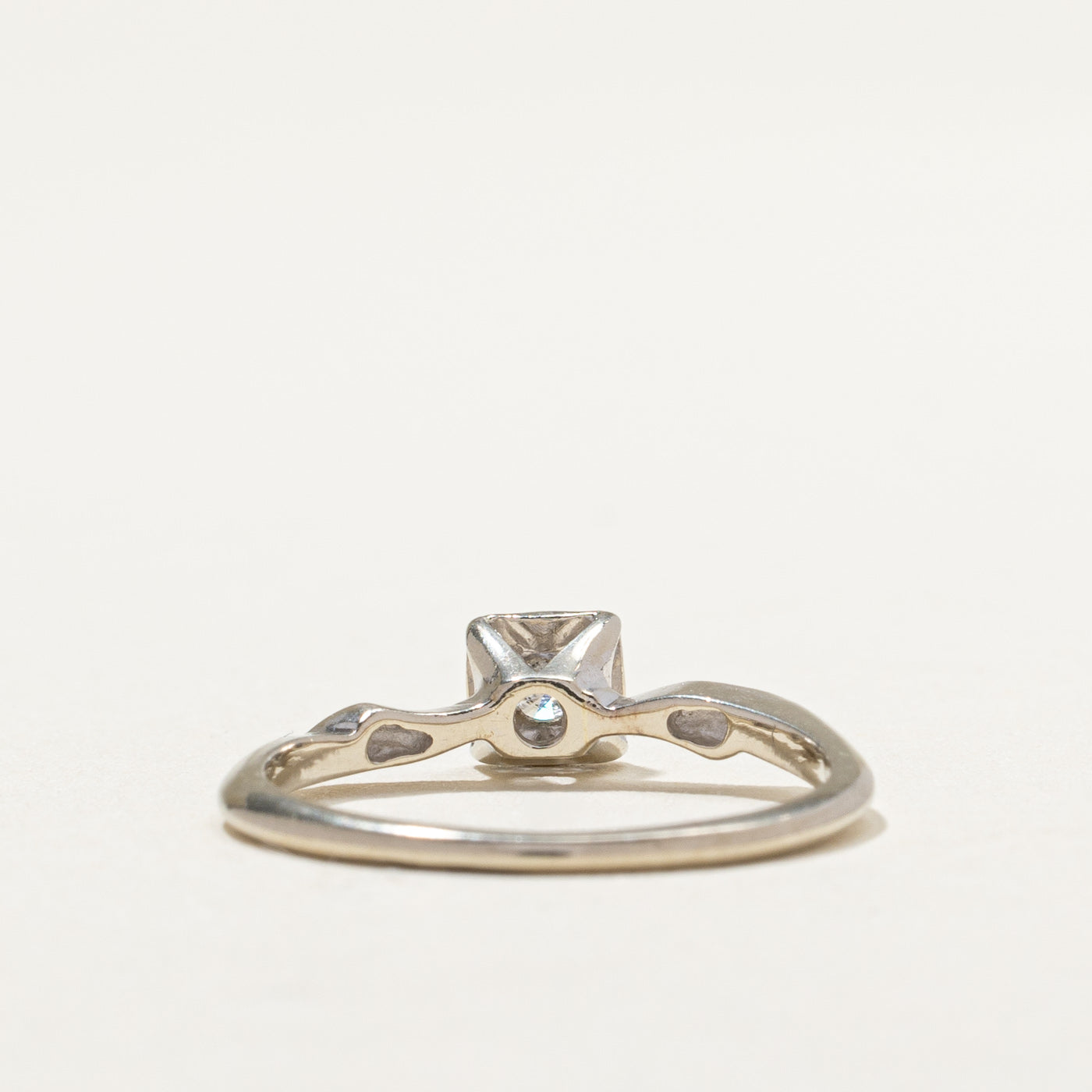 0.13ct Solitaire Diamond Ring for Women - Size 6.5 | Classic Illusion Set Engagement Ring | Perfect for Proposals, Anniversaries & Special Occasions