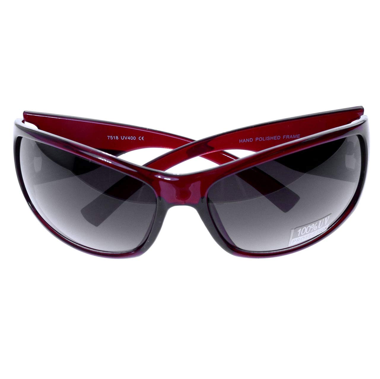 Mi Amore Polarized UV Protection Sport Sunglasses for Men & Women - Red/Black Frame for Running, Cycling & Outdoor Activities