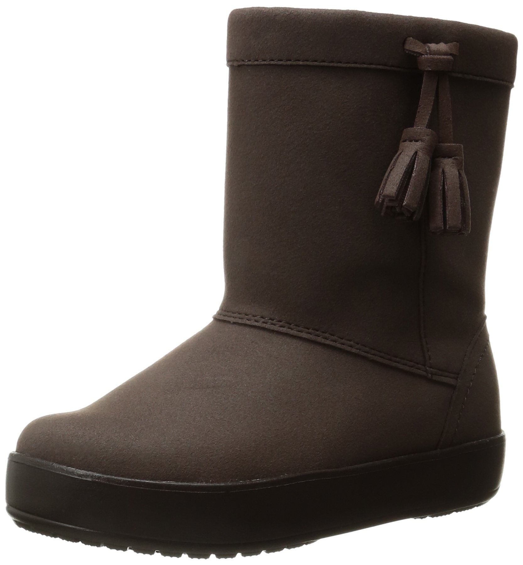 Crocs LodgePoint Boot Slip-On Waterproof Winter Shoes for Toddler & Little Kids - Warm Snow Boots for Boys & Girls - Perfect for Outdoor Play, Snow Days & Cold Weather Activities