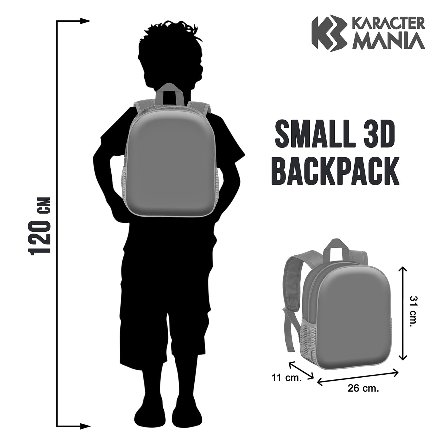 Disney 3D Piccolo Spring Backpack for Kids & Teens - Unisex Blue One Size, Perfect for School, Travel & Outdoor Adventures