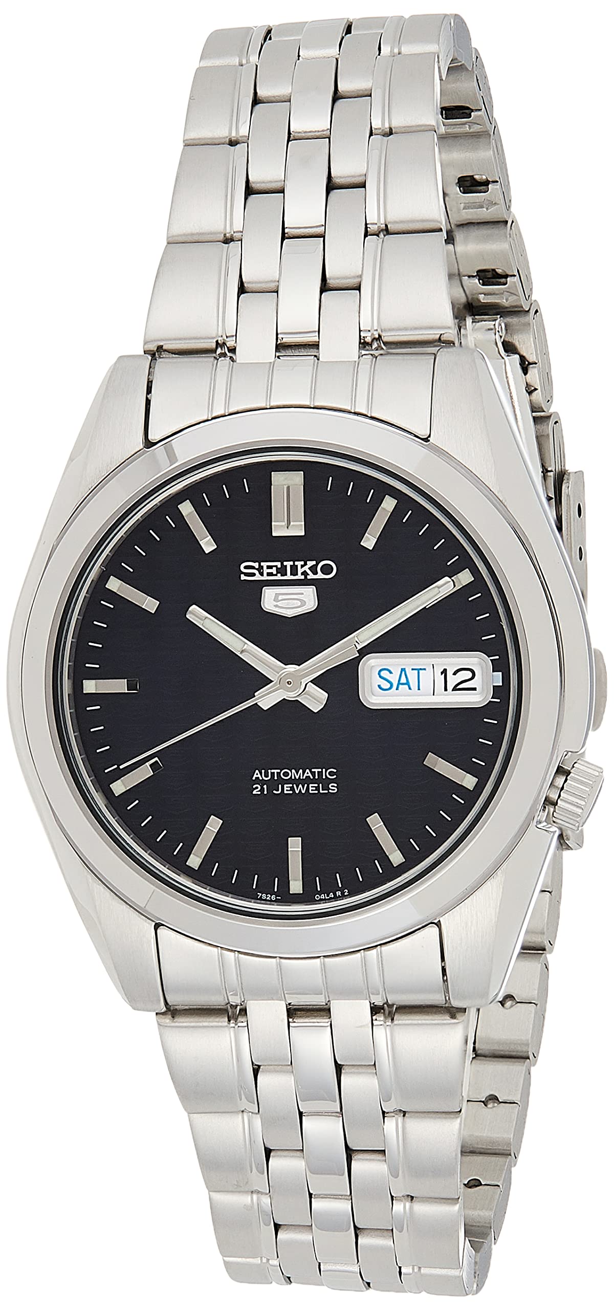Seiko 5 Automatic Men's Watch - Stainless Steel Case & Bracelet - Water Resistant - Casual, Business & Dress Wear - Perfect for Everyday Use, Office & Special Occasions