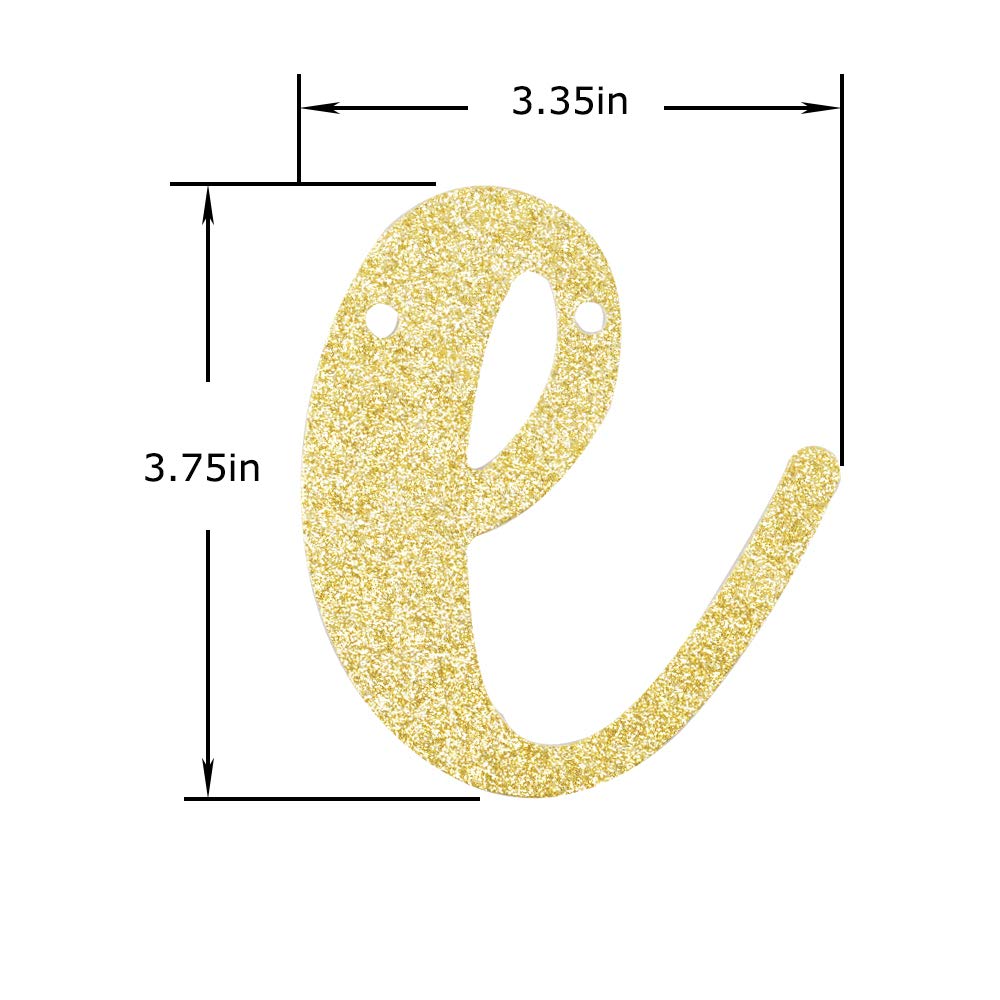 Gold Glitter Paper Letters Sign for Twins Baby Shower & 1st Birthday Party Decorations - Perfect for Gender Reveal, Nursery Wall Decor, and Milestone Celebrations