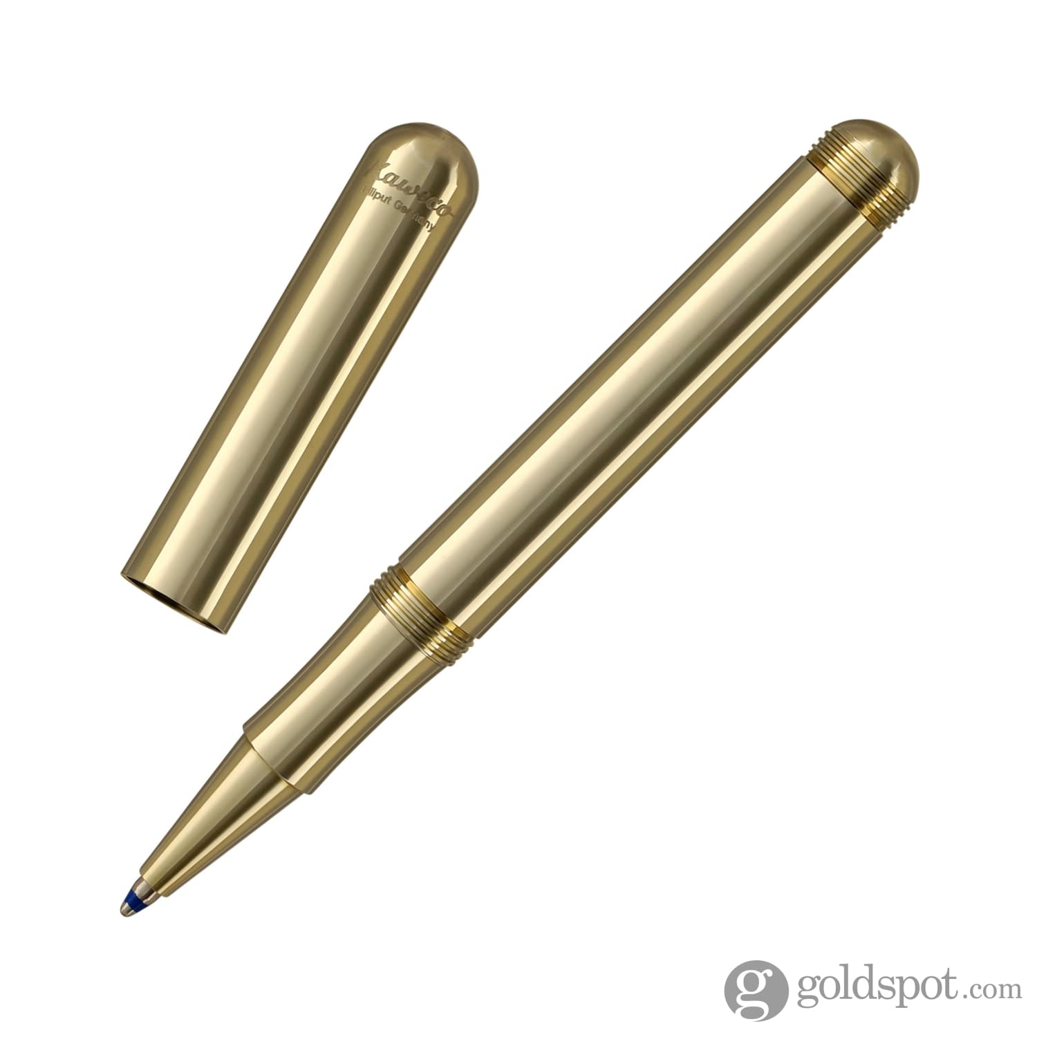 Kaweco Liliput Brass Capped Ballpoint Pen - Premium Pocket-Sized Writing Tool for Everyday Carry, Journaling & Gifts