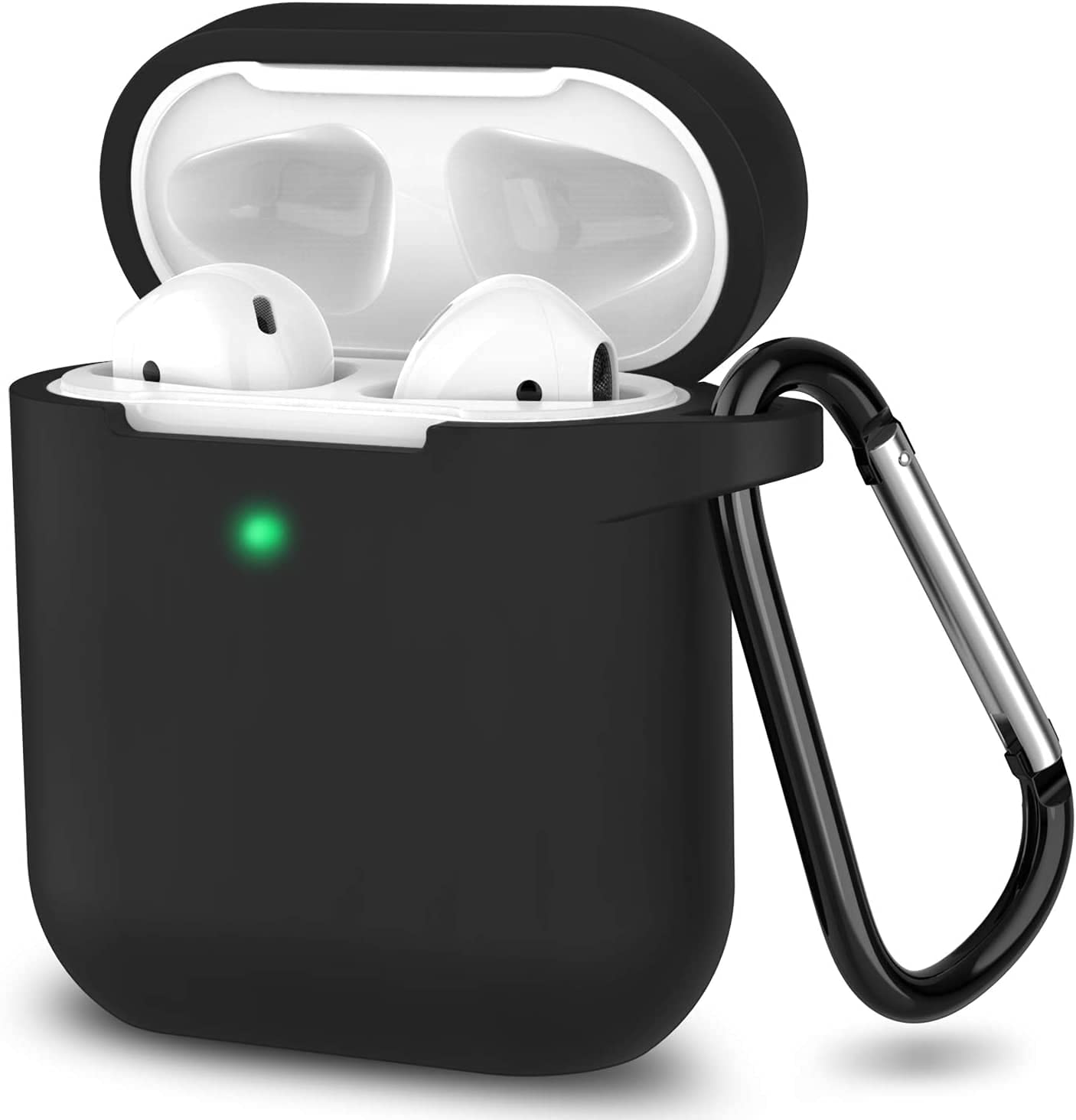 AHAKAC Wireless Charging Case Replacement for AirPods 1 & 2 - Qi Certified Bluetooth Pairing Case (No Earbuds Included) | Perfect for Travel, Gym & Daily Use | Compatible with AirPods 1st & 2nd Generation