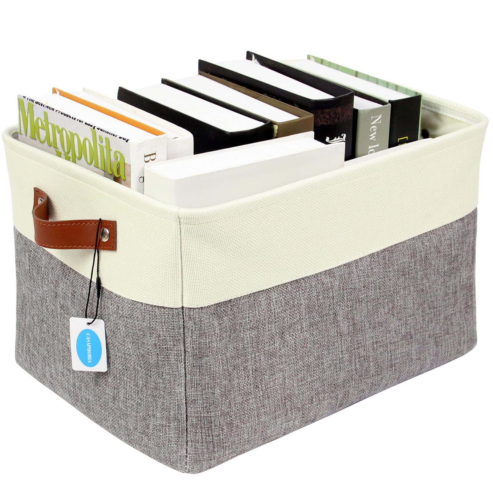 Foldable Storage Baskets 3-Pack with Handles - Home & Office Organizer for Shelves & Closets