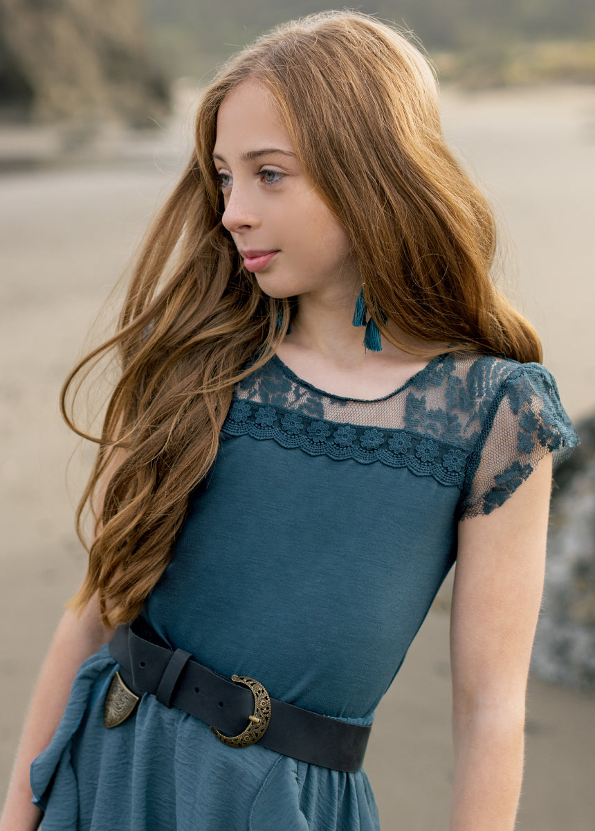 Zoella Women's Dark Teal Top | Trendy Casual Blouse for Everyday Wear | Perfect for Office, Dating & Weekend Outfits