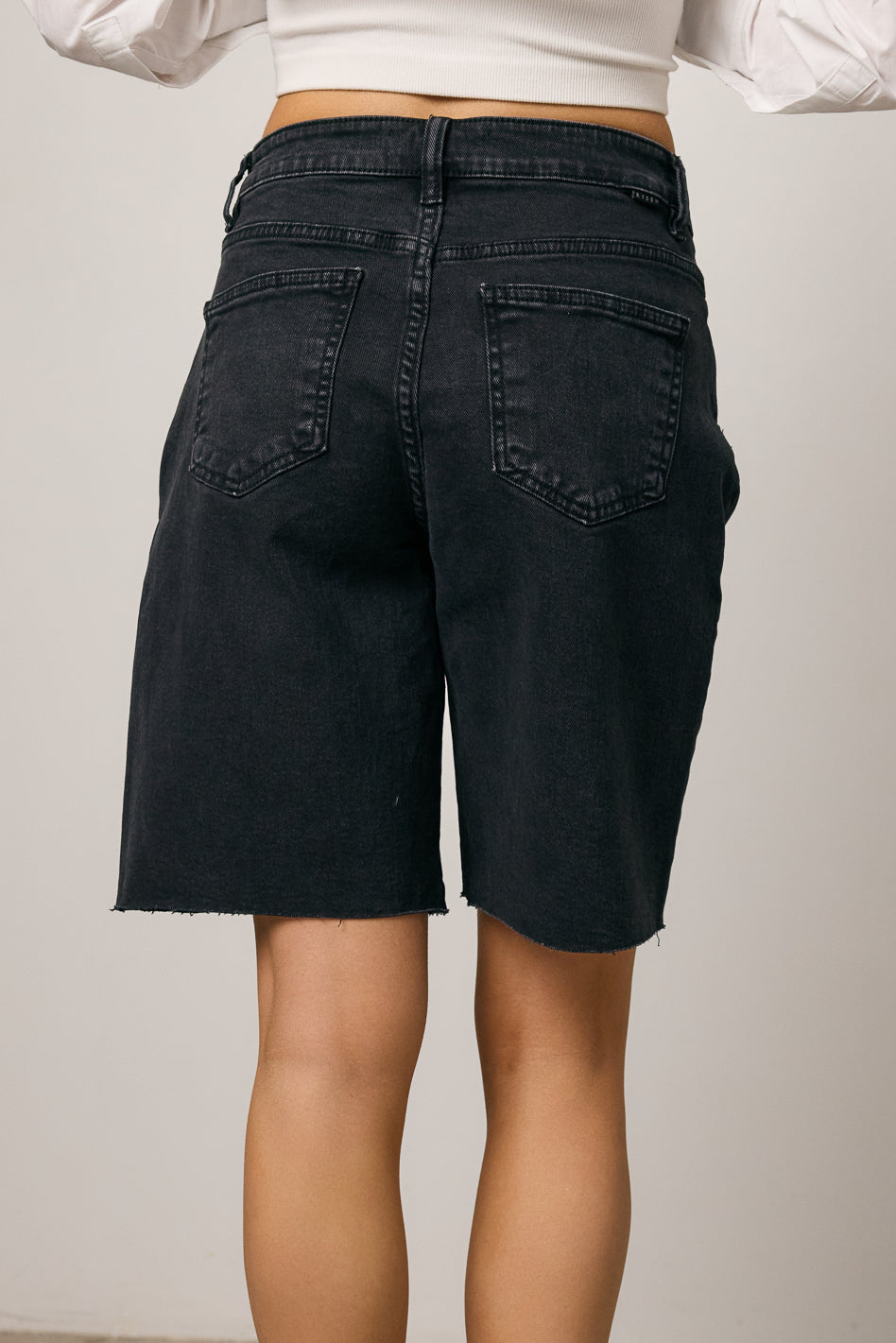 Lydia Bermuda Shorts for Women - Classic Black Casual Shorts | Perfect for Summer, Travel & Everyday Wear
