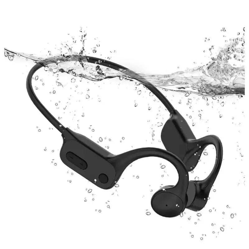 Waterproof Bone Conduction Headphones W26 - Wireless Bluetooth Swimming Headset for Pool, Beach & Workout | Sweatproof Music Earbuds for Running, Cycling & Water Sports