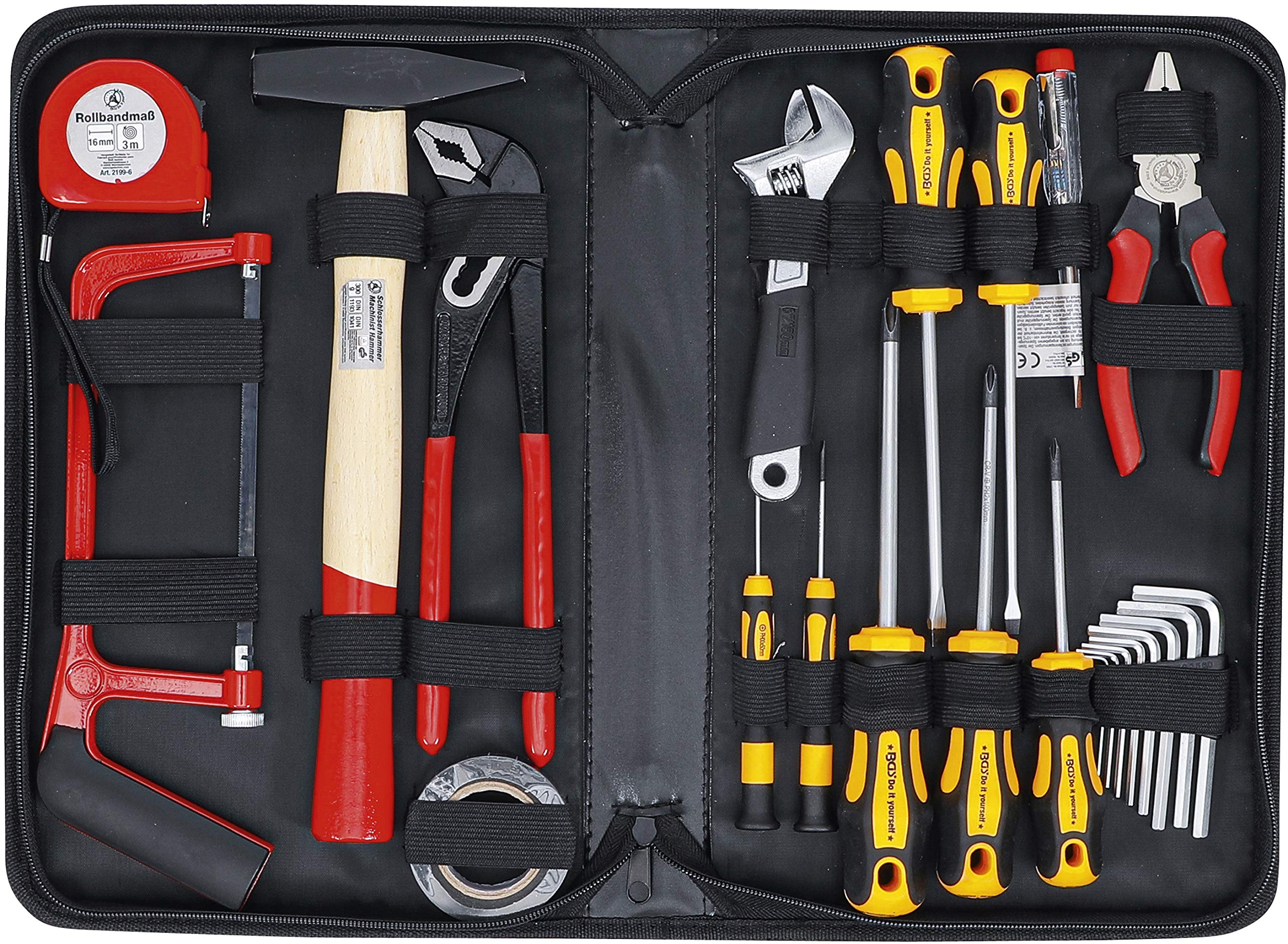 Kraftmann 2199 23-Piece Professional Tool Set for Home Repair, DIY Projects & Automotive Maintenance | Durable Hand Tools with Storage Case
