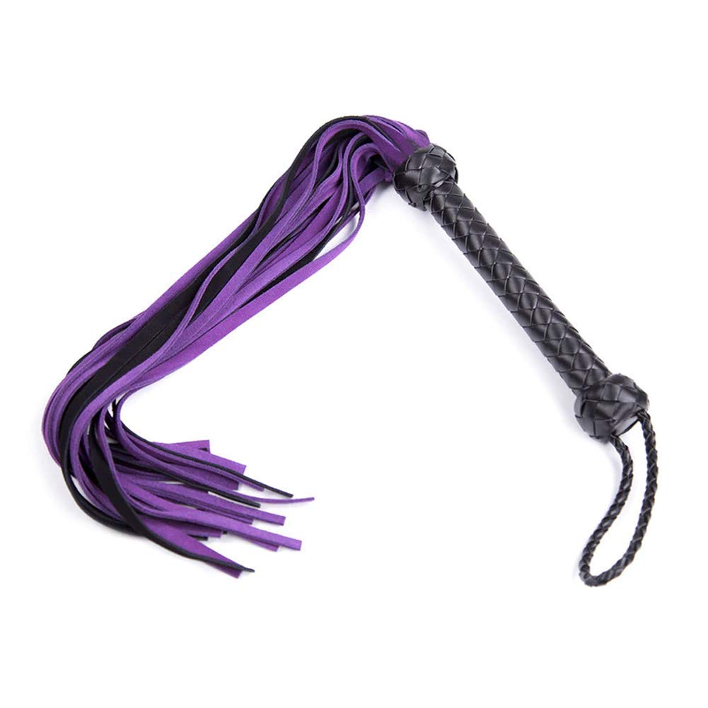 Genuine Suede Leather BDSM Flogger & Whips - Couples Role Play Toy