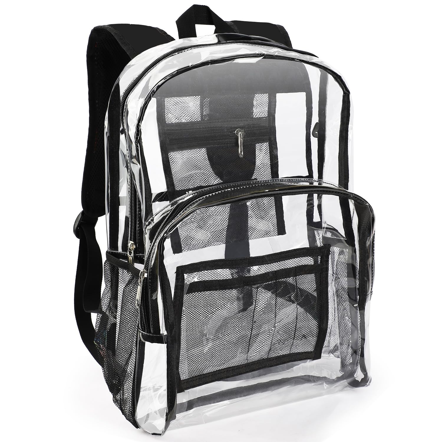 Emissary Clear Backpack - Heavy Duty Stadium Approved Transparent Bookbag for School & Concerts | Durable See-Through Plastic Backpack for Security Checks, Events, and Daily Use