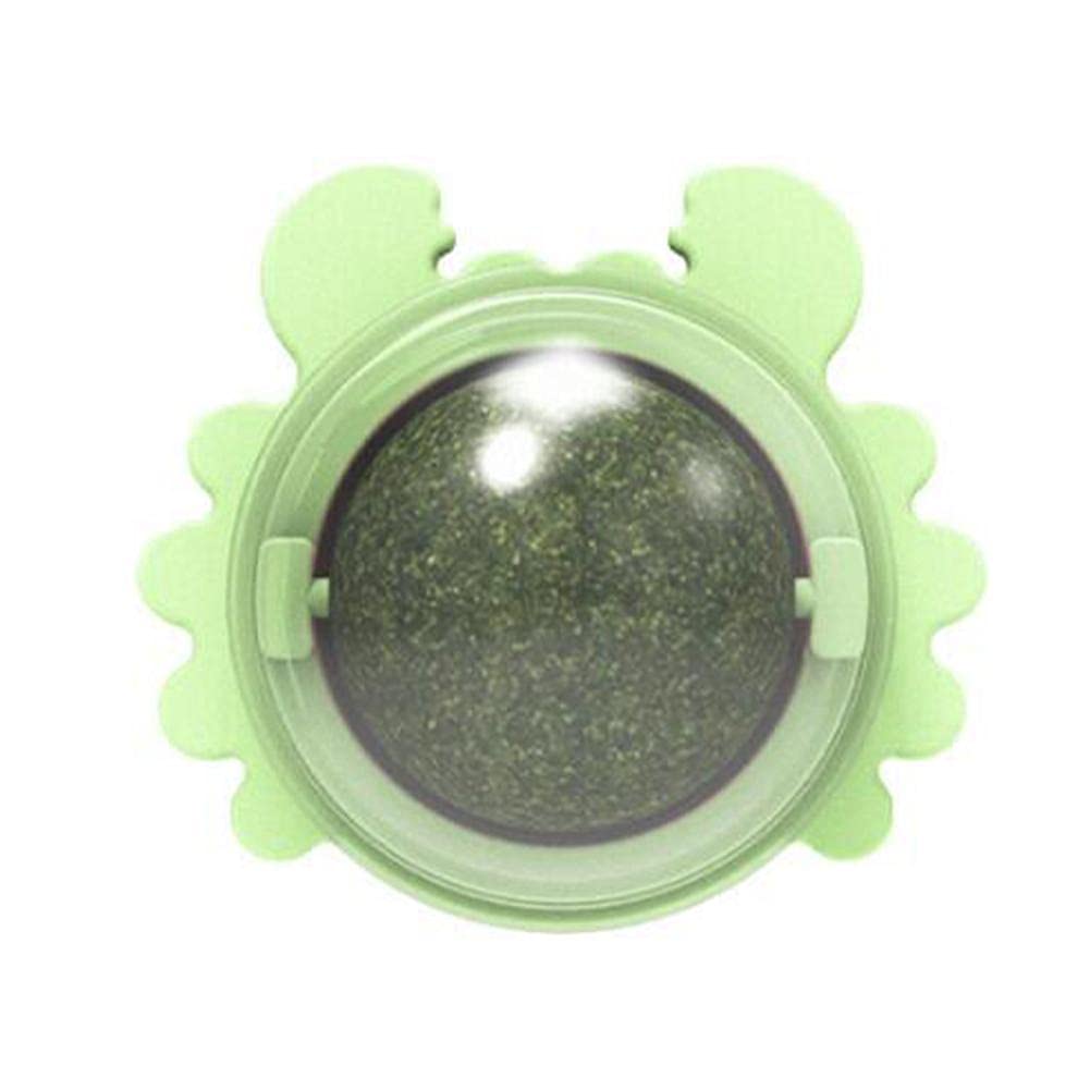 Rotatable Catnip Licking Ball - Edible Cat Chew Toy with Nutrition & Energy - Interactive Kitten Toy for Play & Training - Perfect for Indoor Cats, Stress Relief & Dental Health