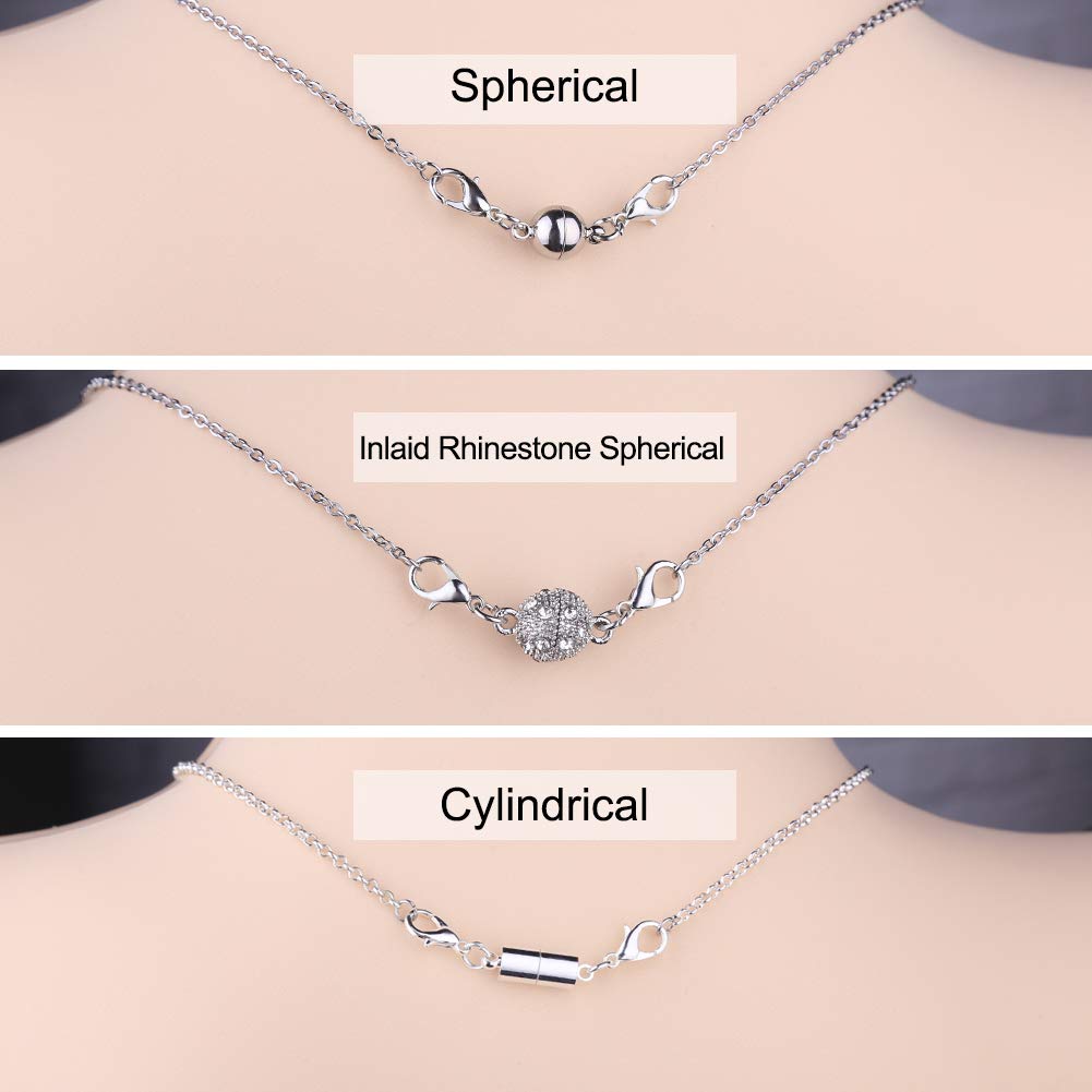 12-Piece QACOWW Necklace Extenders Set - Silver Chain Extenders for Necklaces, Bracelets & Anklets | Jewelry Making Supplies & DIY Accessories | Perfect for Adjusting Length & Custom Jewelry Designs