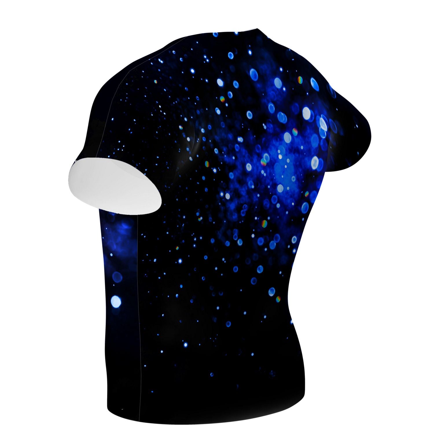 Sparkle Burst Blue Performance Shirt - Moisture Wicking Athletic Top for Running & Workouts - Gym, Yoga & Outdoor Sports Apparel