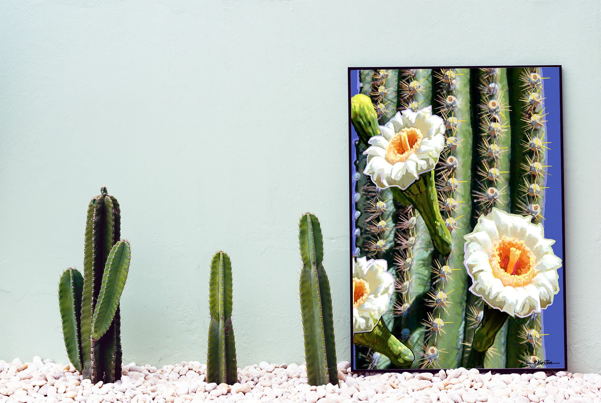 Stonehouse Collection | 10-Pack Saguaro Cactus Bloom Note Cards Set | Southwest Desert Greeting Cards with Floral Design | Perfect for Thank You Notes, Birthday Wishes & Home Decor