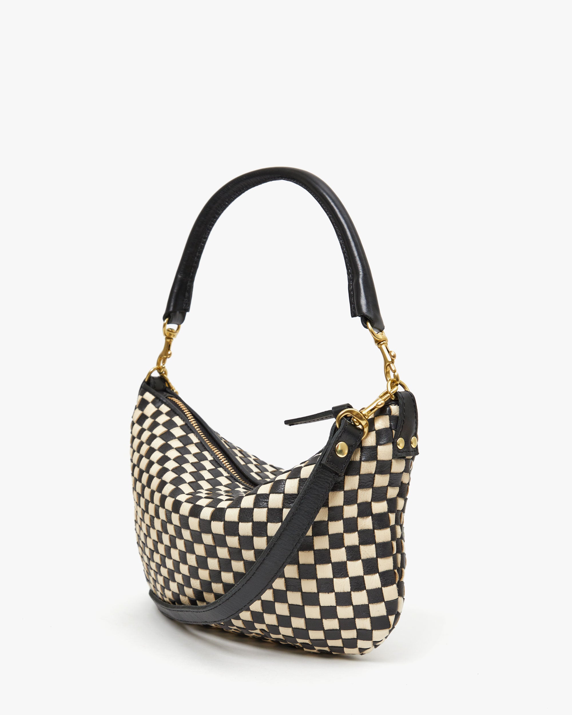 Petit Moyen Black Cream Woven Checker Scarf - Soft Lightweight Fashion Accessory for Women & Men | Perfect for Fall, Winter & Office Wear