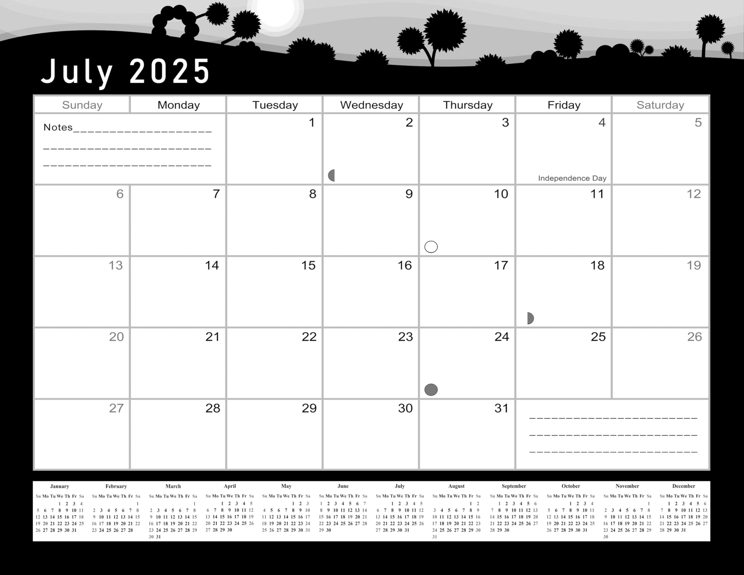 2025 Monthly Desktop & Wall Calendar Planner with Habit Tracker - Daily Weekly Monthly Goal Setting Motivational Journal - Inspirational Edition #015 - Perfect for Office, Home, School & Gift Giving