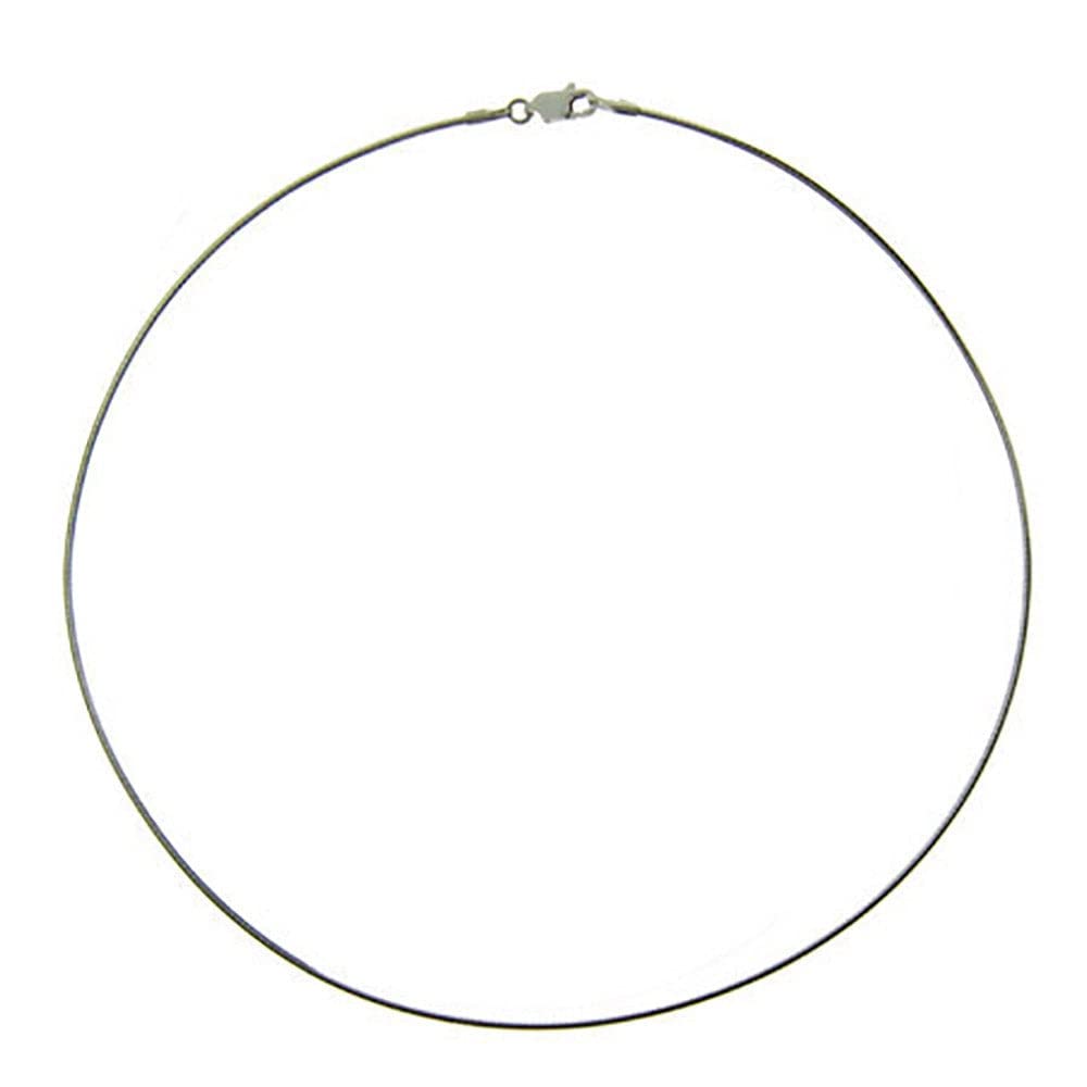 EVE'S ADDICTION Sterling Silver Omega Necklace for Women - Elegant Jewelry Gift for Mom, Wife, Birthday, Anniversary | Perfect for Everyday Wear, Special Occasions & Gift Giving