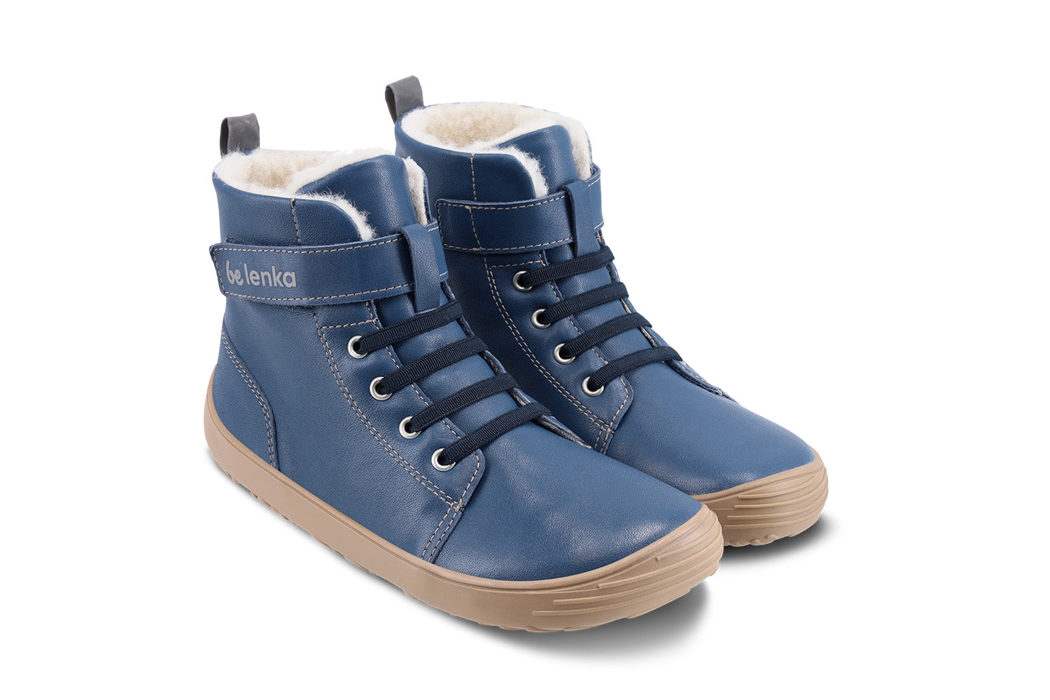 Barefoot Shoes for Kids - Be Lenka Winter Edition in Ocean Blue | Waterproof & Warm for Outdoor Play, Hiking, and Winter Adventures
