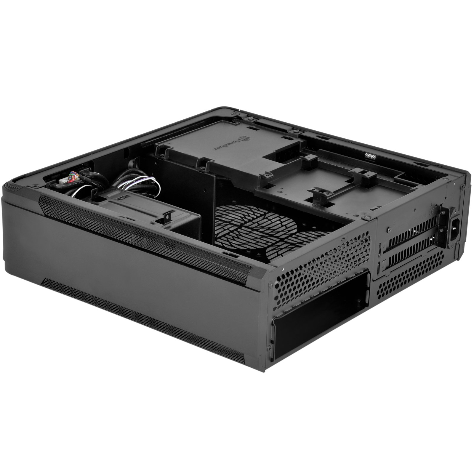 SilverStone SST-FTZ01B Black Mini-ITX Gaming PC Case - Compact High Performance Fortress Design for Small Form Factor Builds | Perfect for Home Theater PCs, LAN Parties & Space-Saving Gaming Setups