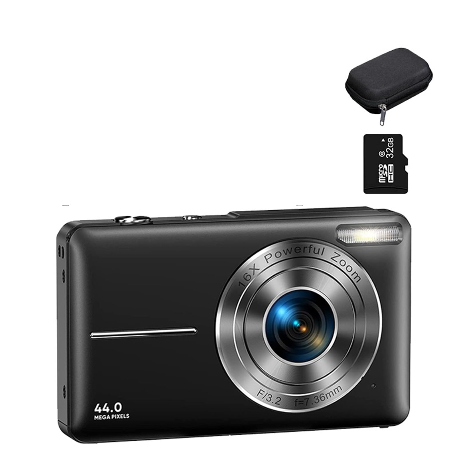 MZZYG 4K Digital Video Camera with 16X Zoom - Portable Vlogging Camera for YouTube, Travel & Family Events - HD Photography Camcorder for Kids, Adults & Beginners (Black) - Perfect for Vlogging, Home Movies & Outdoor Adventures