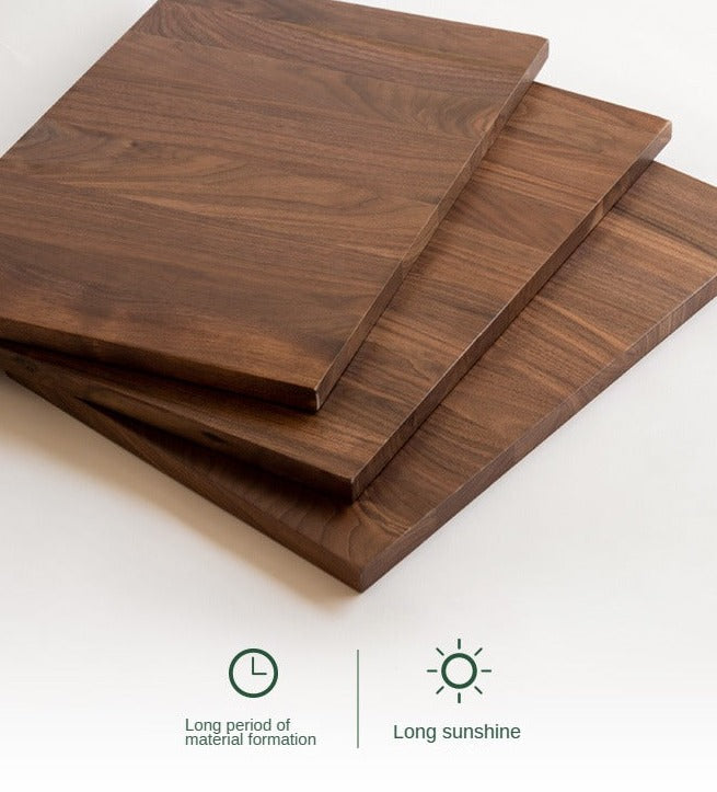 Solid Black Walnut & Oak Wood Bookcase - Customizable Wall-Mounted Bookshelf for Living Room, Home Office & Library Storage