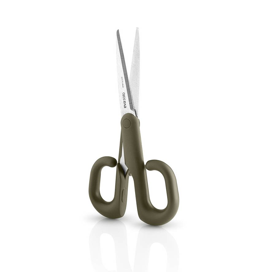 EVA SOLO Green Kitchen Scissors - Heavy Duty Stainless Steel Shears for Cooking, Cutting Herbs, Poultry & More - Perfect for Home Chefs & Food Prep