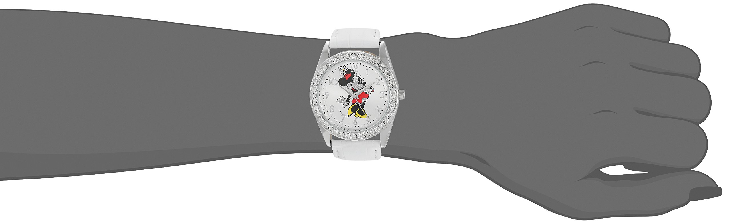 Disney Glitz Round Analog Quartz Watch for Women - Stylish & Elegant Timepiece for Everyday Wear, Office, Parties & Special Occasions
