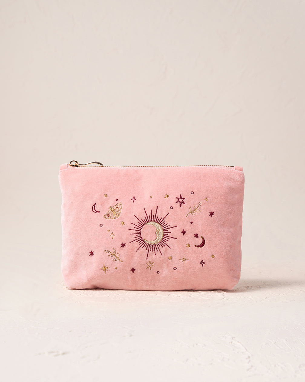 Elizabeth Scarlett Velvet Mini Pouch - Pale Pink Boho Mysticism Crossbody Bag for Women | Perfect for Parties, Weddings & Everyday Use