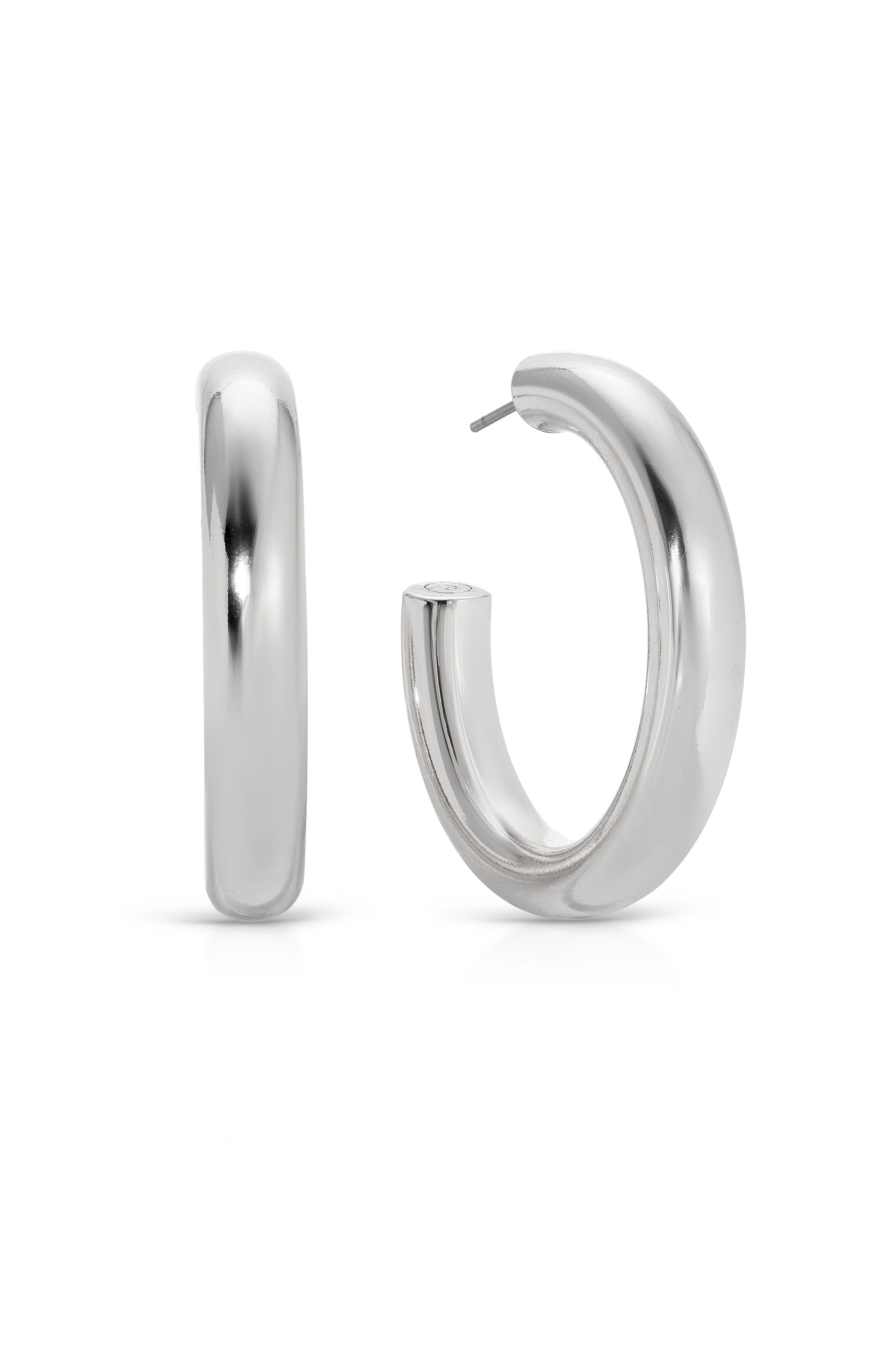 Classic Medium Thick Hoop Earrings for Women - Elegant Everyday Wear & Special Occasions