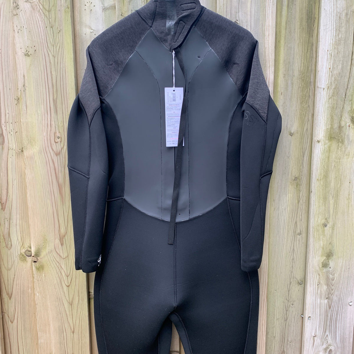 4/3mm SisstrEvolution 7 SEAS Back Zip Full Wetsuit for Men & Women - Premium Black Heather Neoprene Diving Suit for Surfing, Scuba Diving & Water Sports