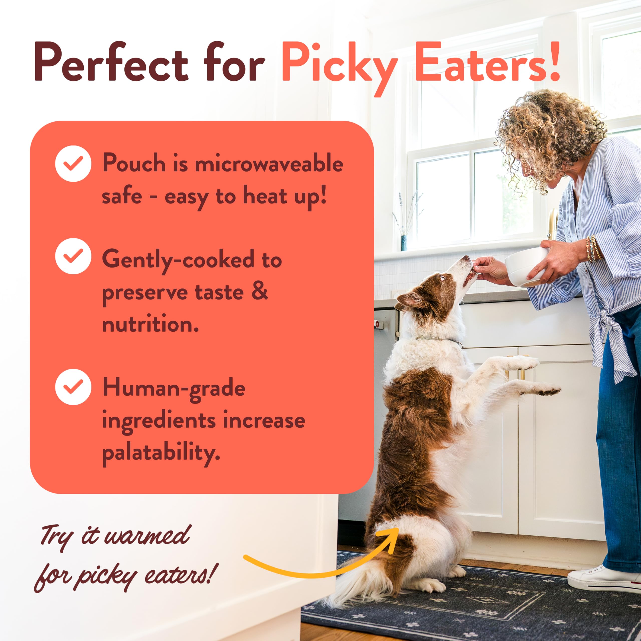 Portland Pet Food Company Tuxedo’s Chicken & Yams Wet Dog Food Pouches - Human-Grade, Grain-Free, Gluten-Free Dog Food Topper & Meal for All Breed Sizes - Made in USA - 8-Pack - Perfect for Picky Eaters, Senior Dogs & Mealtime Enhancement