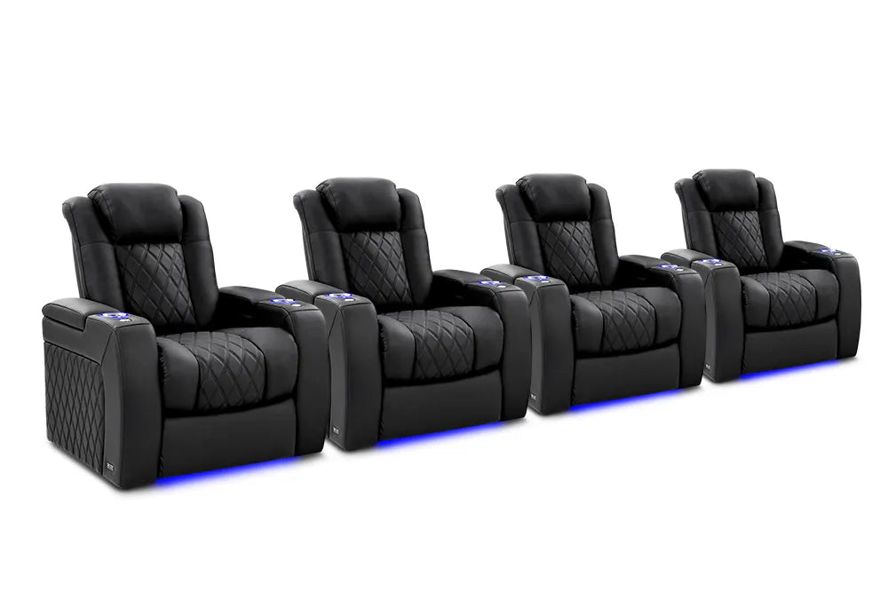 Valencia D BOX Habtic+ Leather Home Theater Seating - Tuscany Ultimate Luxury Edition Recliner Sofa for Movie Theater & Gaming Room - Premium Comfort Home Cinema Seating with Adjustable Headrest