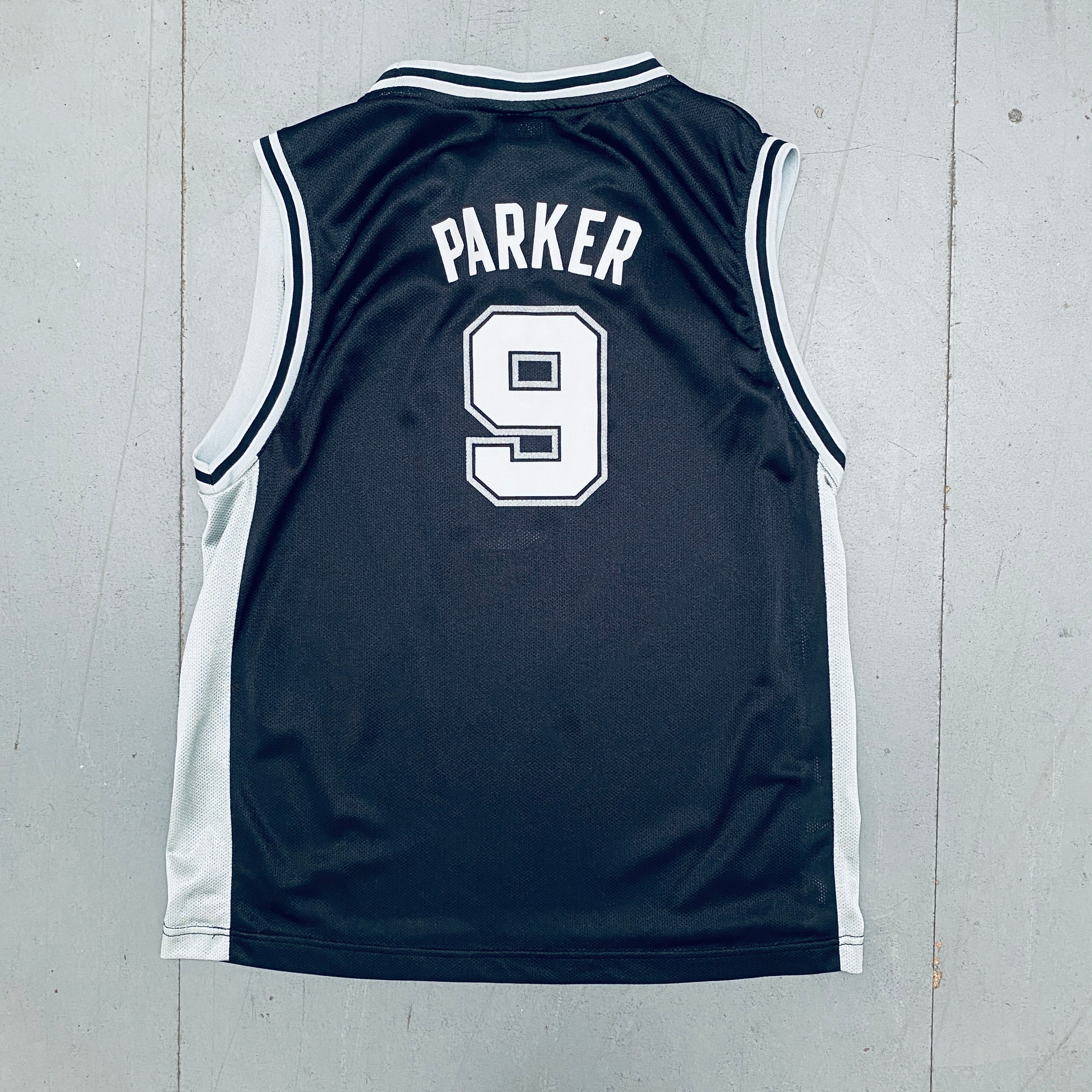 Authentic Tony Parker San Antonio Spurs 2002-03 Black Reebok Jersey Size S - Vintage NBA Basketball Jersey for Fans & Collectors - Perfect for Game Day, Cosplay, and Sports Memorabilia Display