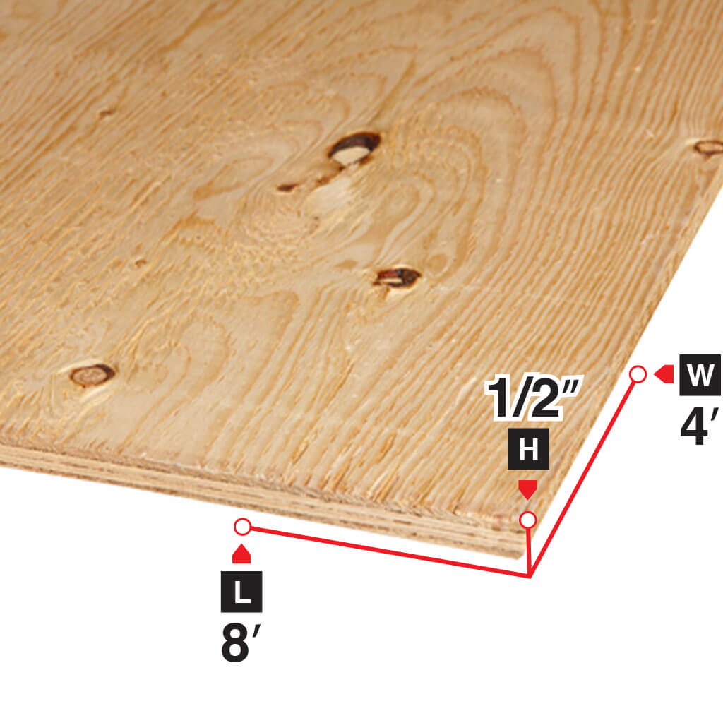1/2 in. x 4 ft. x 8 ft. Premium Grade Spruce Plywood - Perfect for DIY Projects, Furniture Making, and Home Renovations