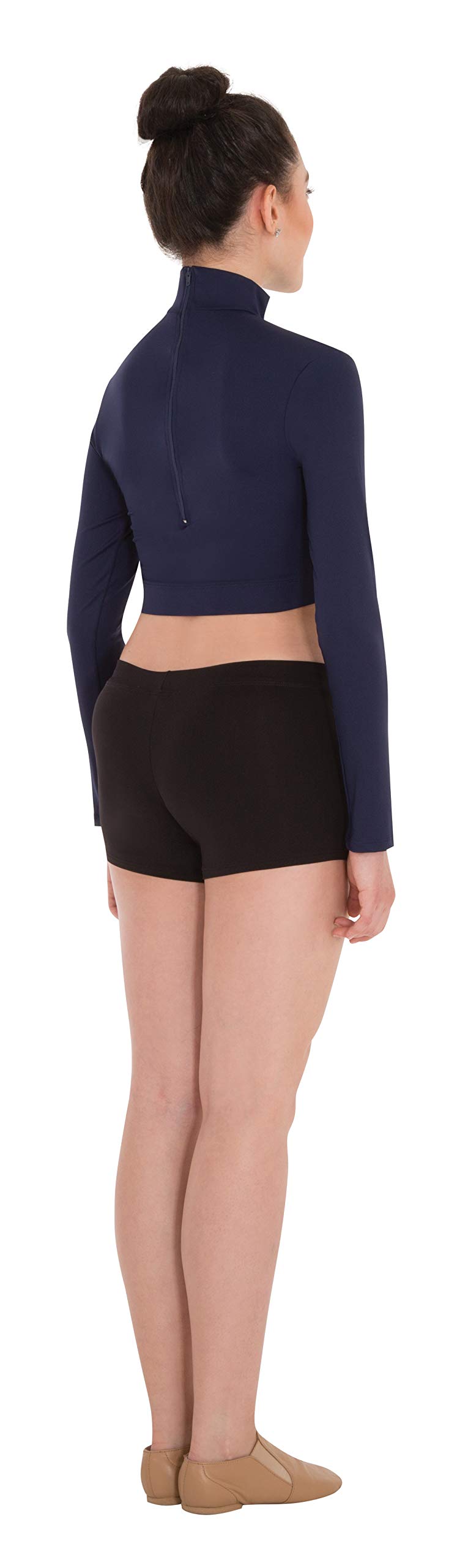 Body Wrappers Women's Long Sleeve Crop Top - Stretchy Comfort Fit Workout Shirt for Yoga, Gym & Casual Wear