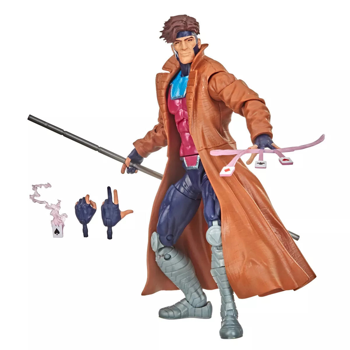 Marvel Legends X-Men: Retro Collection Gambit Action Figure - 6-Inch Collectible Toy for Superhero Fans | Perfect for Display, Gifts & Comic Book Collections