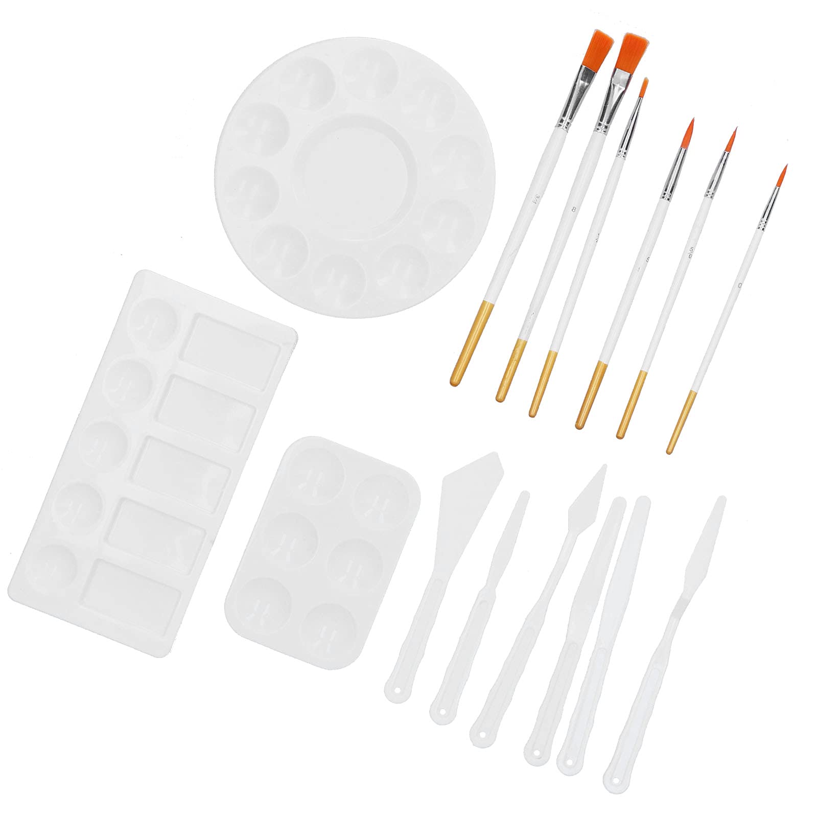Premium 3-Piece Painting Tray Knives Set - Leakproof Oil & Acrylic Paint Trays for Artists - Perfect for Studio Work, Outdoor Plein Air & DIY Home Decor Projects