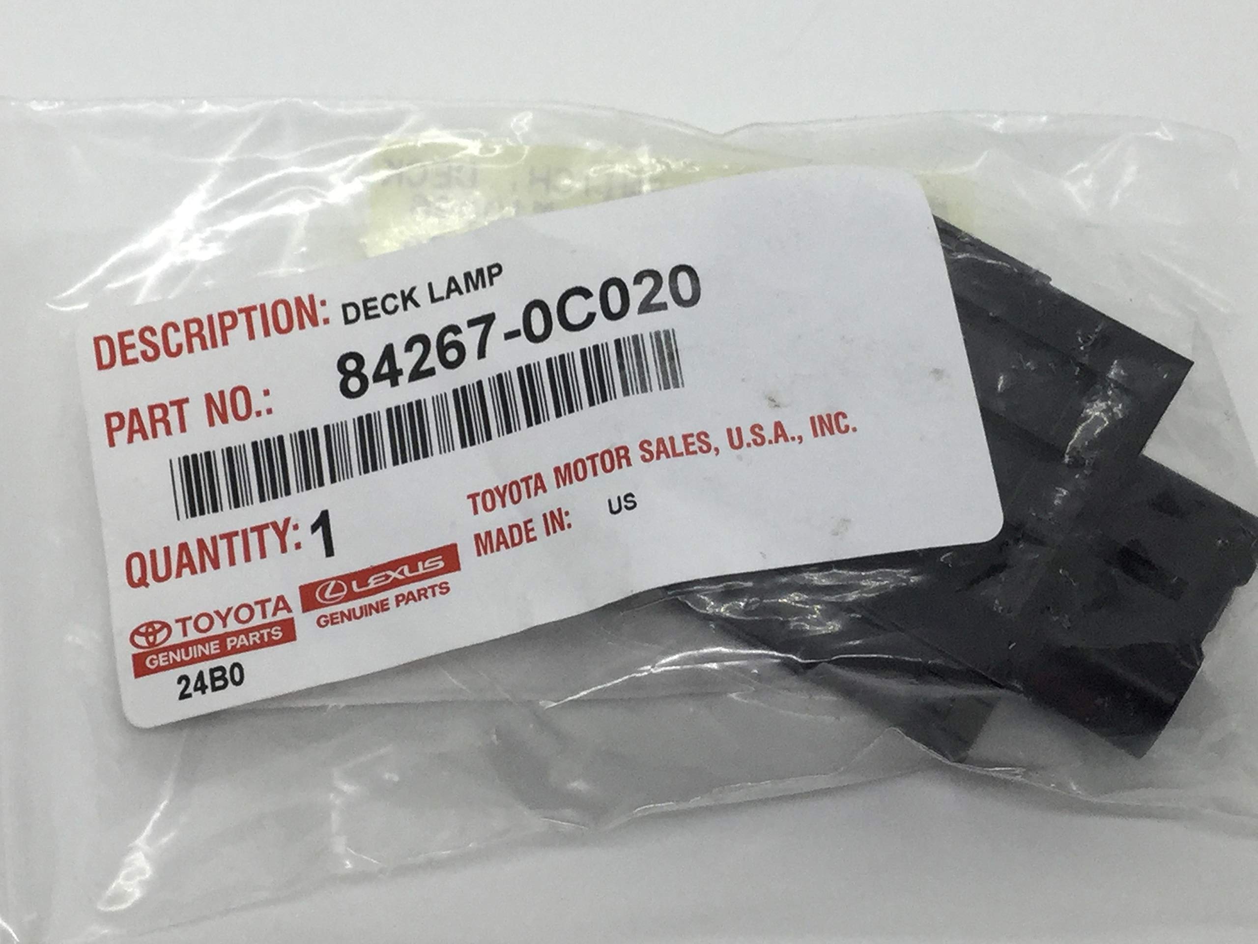 Genuine Toyota Tacoma & Tundra Bed Light Switch 84267-0C020 - OEM Black Deck Lamp for Truck Bed Lighting | Perfect for Nighttime Cargo Access & Off-Road Adventures