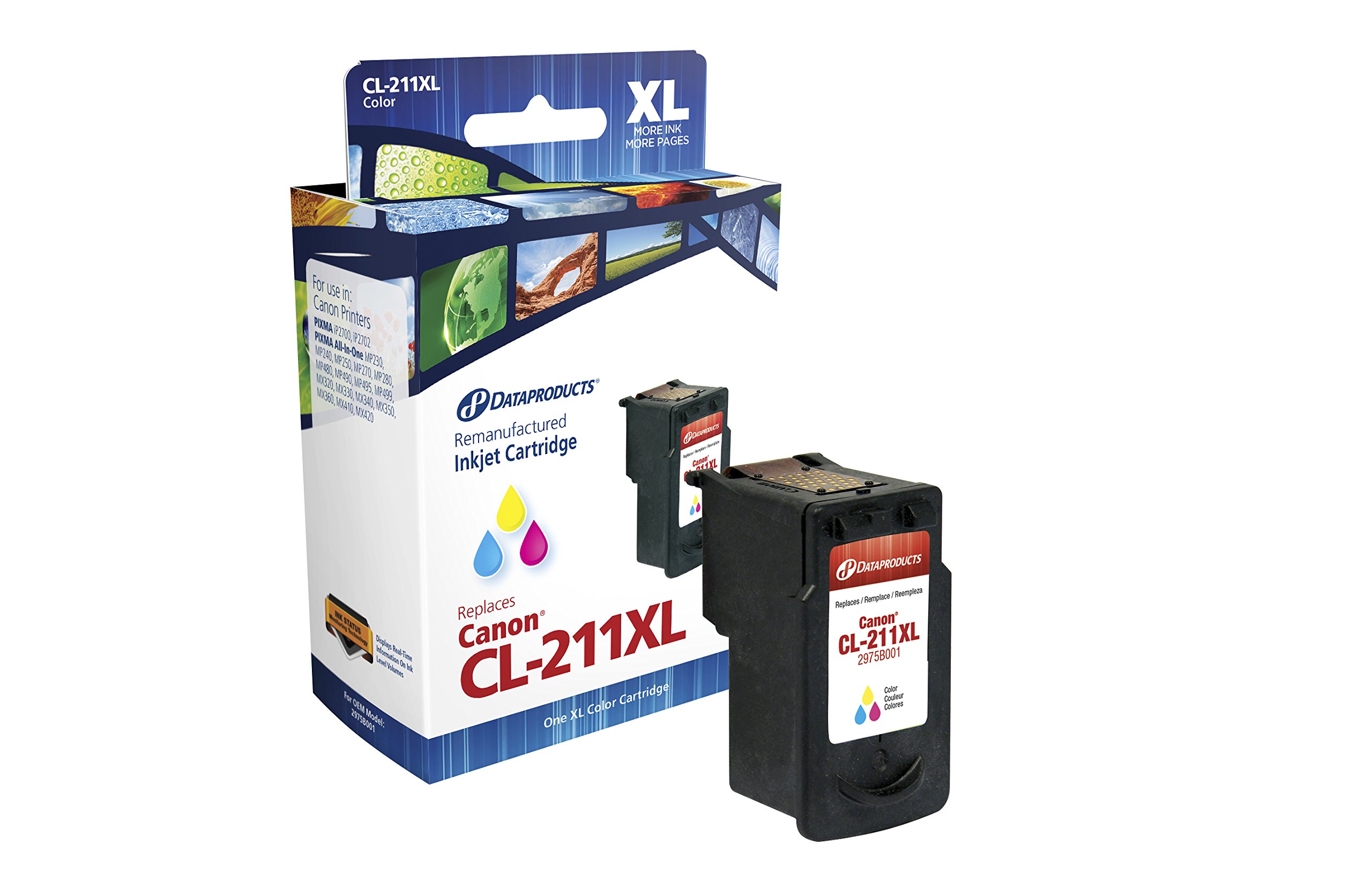 Dataproducts DPCCL211XL Remanufactured Canon CL-211XL High Yield Color Inkjet Cartridge - Compatible with Canon Pixma Printers - Perfect for Home Office, School Projects & Photo Printing