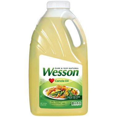 Pure Wesson Canola Oil - 1.25 Gallon (Pack of 6) | Healthy Cooking Oil for Frying, Baking & Salad Dressings | Restaurant & Home Kitchen Essential