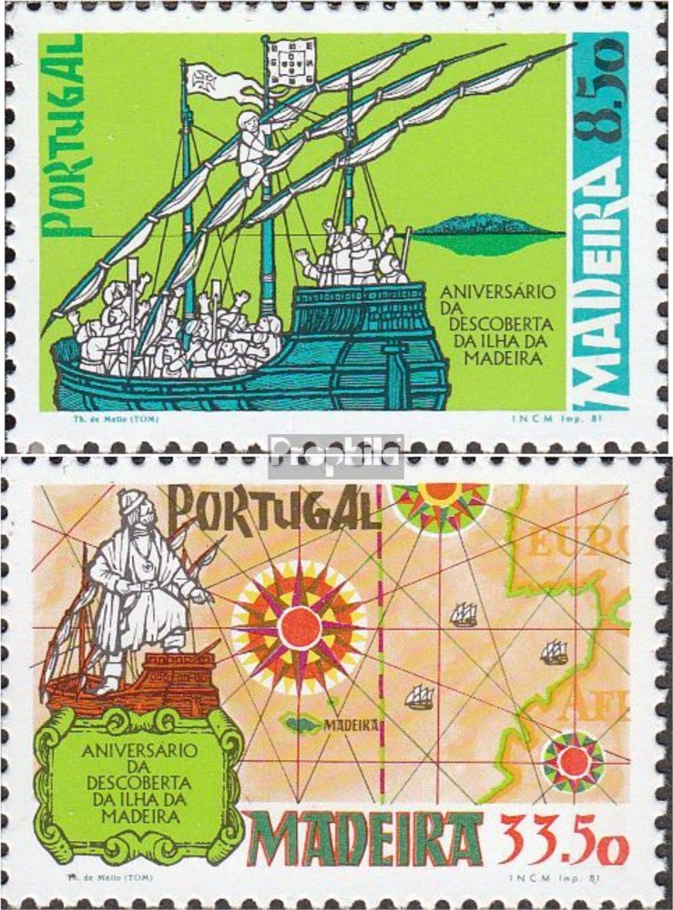 1981 Madeira Island Stamps Complete Set for Collectors - Portugal Travel Souvenir