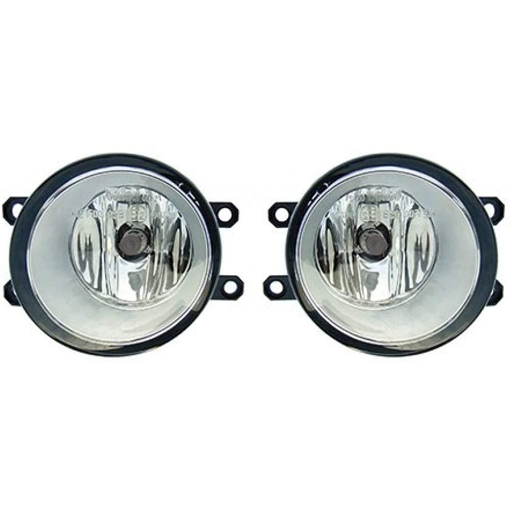 KarParts360 Fog Light Assembly Pair for 2013 Lexus GS350 - Driver & Passenger Side with Bulbs (Fits SC2592100 SC2593100) | Durable Replacement for Night Driving & Bad Weather Conditions