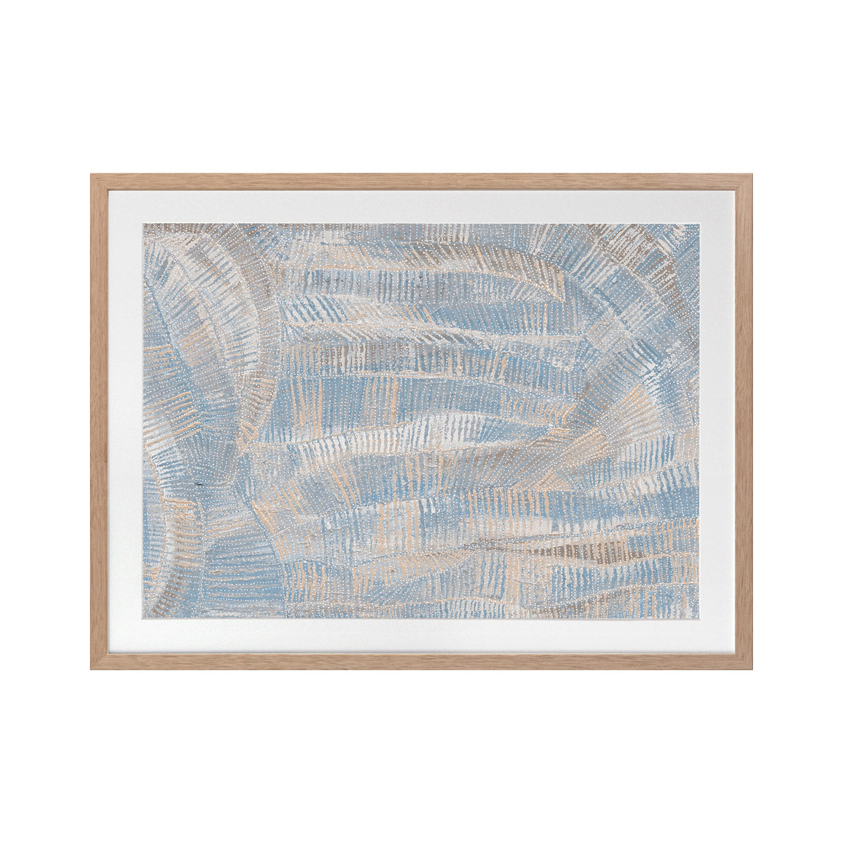 Dhala Bu Nya Light Blue Landscape Art Print - Premium Canvas Wall Decor for Living Room, Bedroom & Office - Modern Nature Scenery Painting for Home Decoration