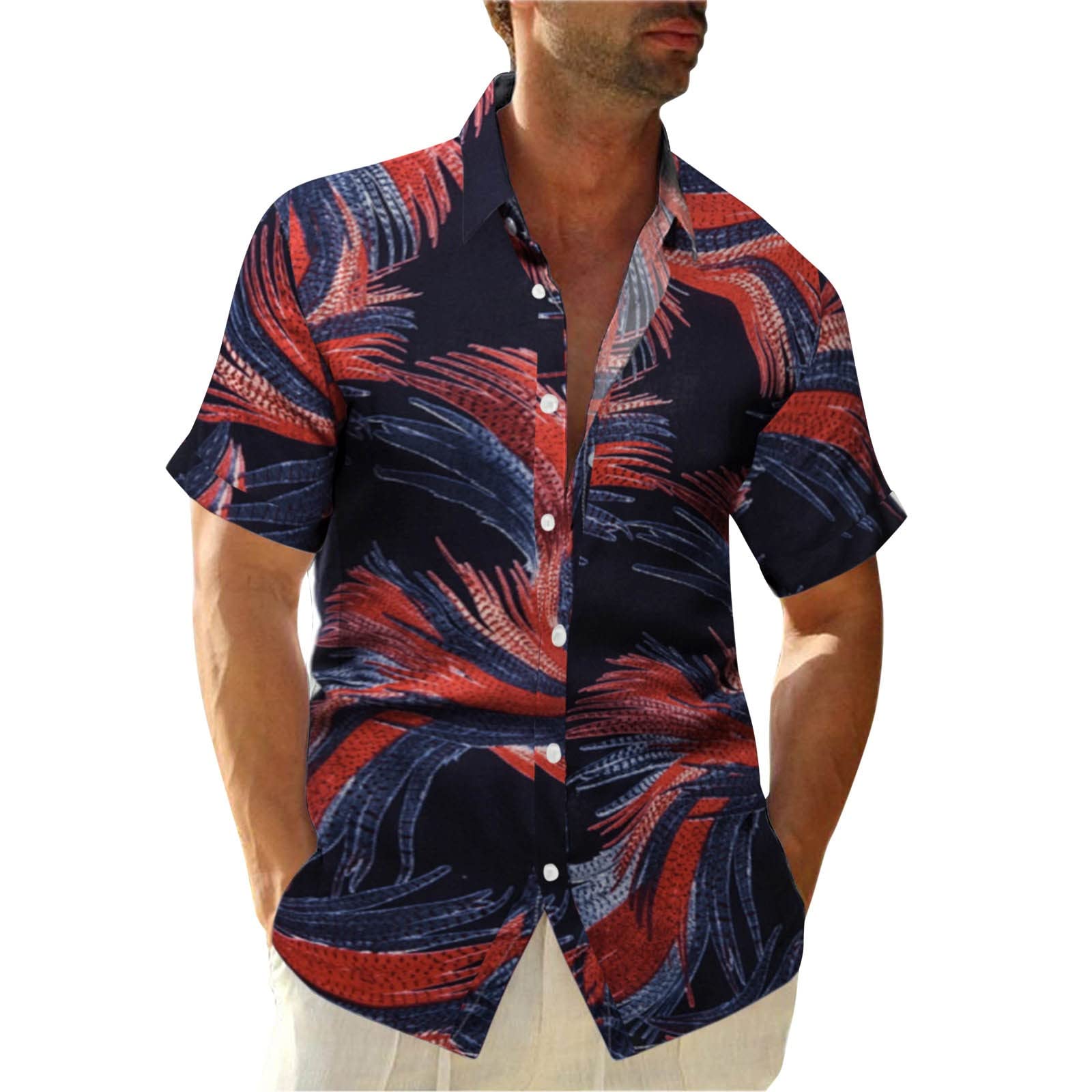 Uoki Men's Floral Print Tank Tops - Colorful Casual Summer Shirts for Outdoor Activities, Beach Wear & Spring Fashion