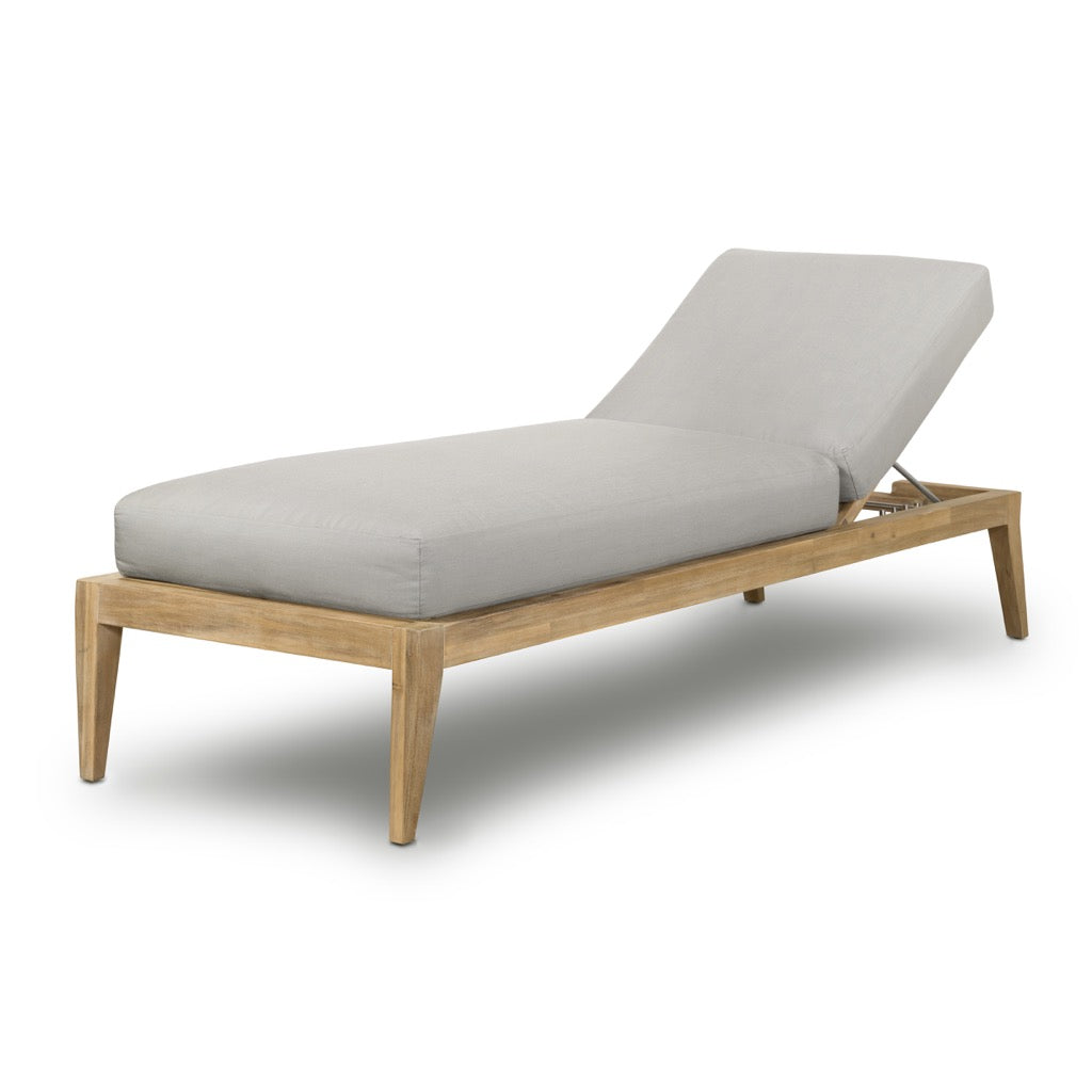 Amaya Outdoor Adjustable Chaise Lounge - Patio Poolside Recliner with Adjustable Backrest for Sunbathing & Relaxation - Perfect for Backyard, Beach, and Pool Areas