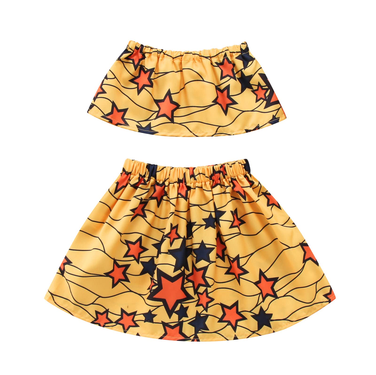 African Dashiki Print Toddler Girls Outfits - Summer Ankara Baby Tops & Skirts Set for Infants | Playtime, Parties & Cultural Celebrations